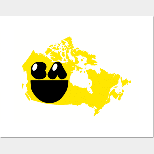 Canada Happy Places and Faces - Canada Smiling Face Posters and Art